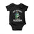 Portland Frog Resist Protest Baby Onesie Off to Fight Fascism Frog Scooter - Print Your Wear