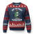 Portland Frog Resist Protest Ugly Christmas Sweater Off to Fight Fascism Frog Scooter - Print Your Wear