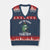 Portland Frog Resist Protest V-Neck Knit Sweater Vest Off to Fight Fascism Frog Scooter - Print Your Wear