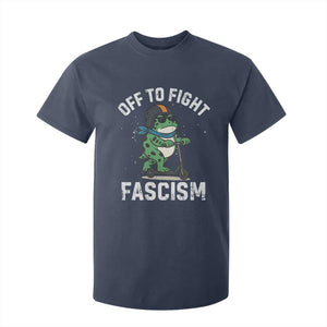 Portland Frog Resist Protest T Shirt For Kid Off to Fight Fascism Frog Scooter TS10 Navy Print Your Wear