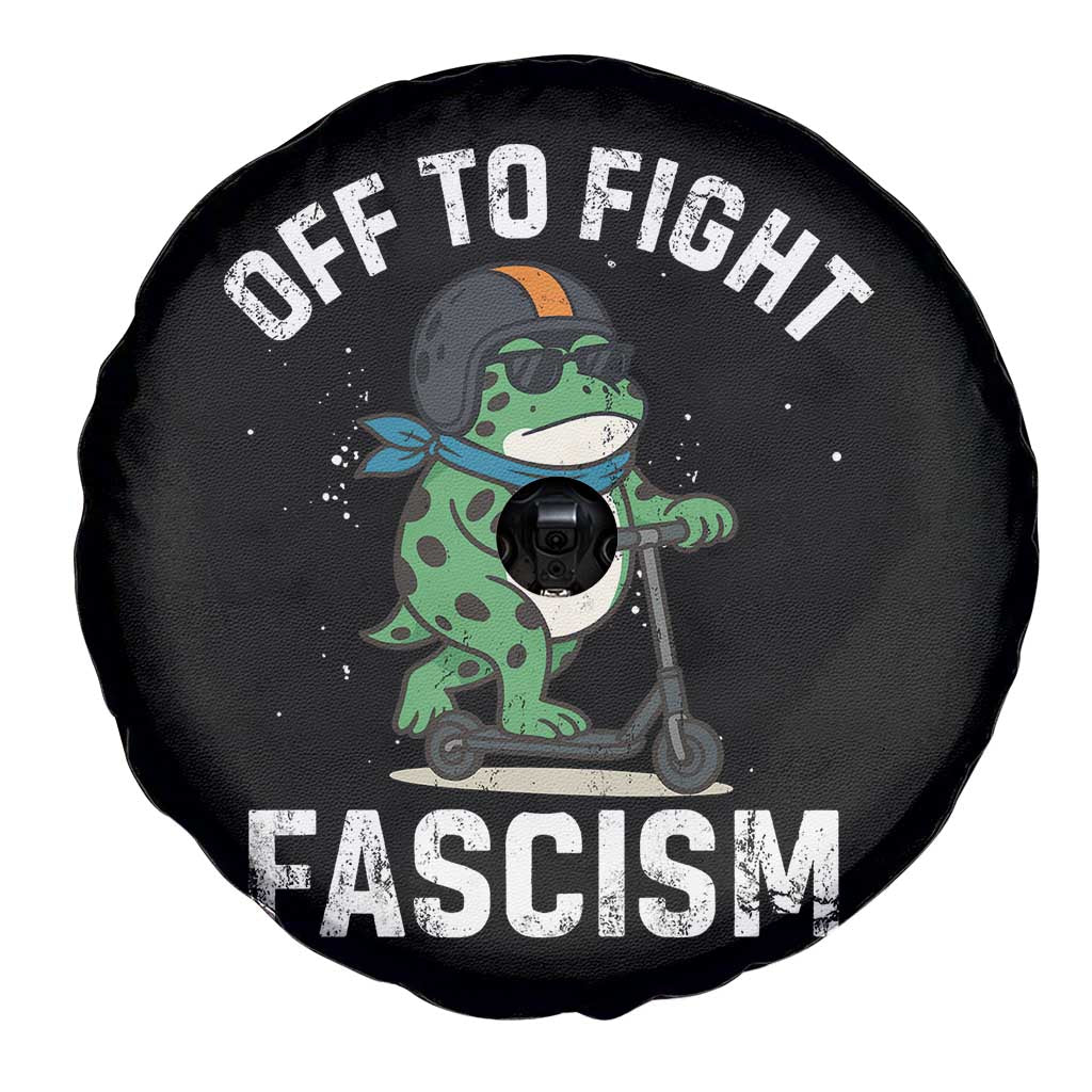 Portland Frog Resist Protest Spare Tire Cover Off to Fight Fascism Frog Scooter TS10 Print Your Wear