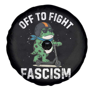 Portland Frog Resist Protest Spare Tire Cover Off to Fight Fascism Frog Scooter TS10 Print Your Wear