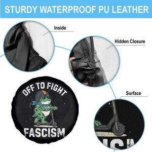 Portland Frog Resist Protest Spare Tire Cover Off to Fight Fascism Frog Scooter TS10 Print Your Wear