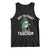 Portland Frog Resist Protest Tank Top Off to Fight Fascism Frog Scooter - Print Your Wear