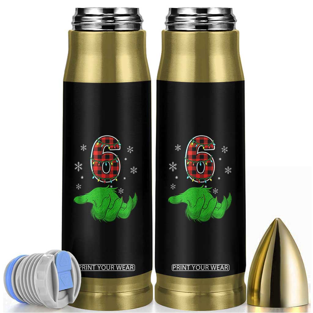 Number 6 Matching 67 Christmas Bullet Tumbler Red Plaid Xmas Pajamas Holiday Gen Alpha Slang Meme TS10 Black Print Your Wear