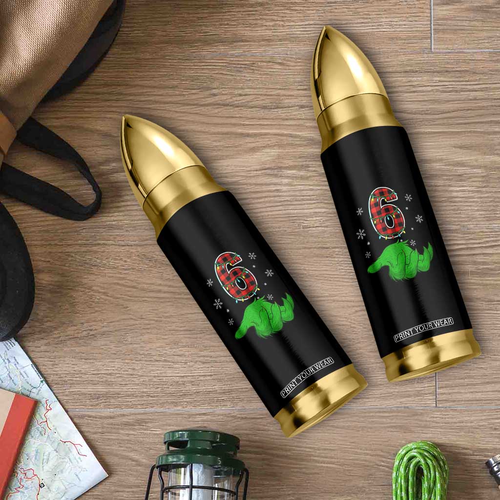 Number 6 Matching 67 Christmas Bullet Tumbler Red Plaid Xmas Pajamas Holiday Gen Alpha Slang Meme TS10 Print Your Wear