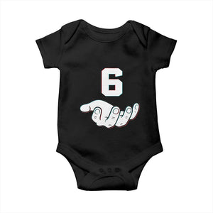 Number 6 Baby Onesie Matching 67 Meme Costume 6th Birthday 6 Years TS10 Black Print Your Wear