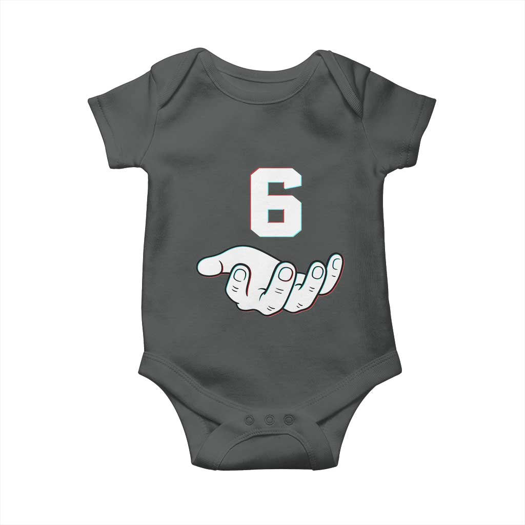 Number 6 Baby Onesie Matching 67 Meme Costume 6th Birthday 6 Years TS10 Dark Heather Print Your Wear