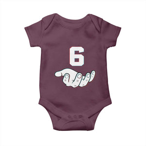 Number 6 Baby Onesie Matching 67 Meme Costume 6th Birthday 6 Years TS10 Maroon Print Your Wear