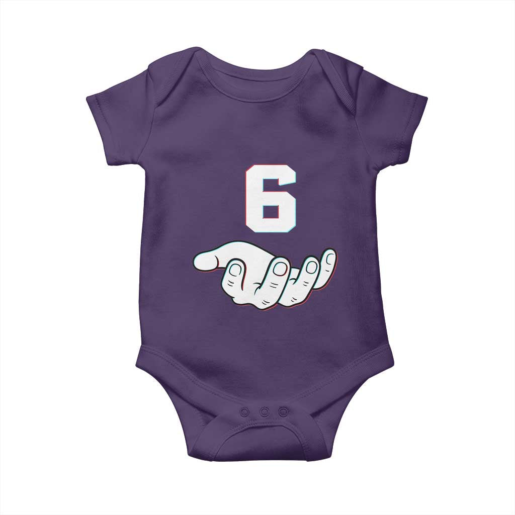 Number 6 Baby Onesie Matching 67 Meme Costume 6th Birthday 6 Years TS10 Purple Print Your Wear