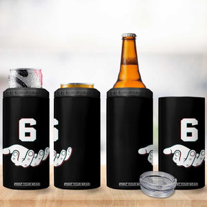 Number 6 4 in 1 Can Cooler Tumbler Matching 67 Meme Costume 6th Birthday 6 Years TS10 Print Your Wear
