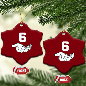 Number 6 Ceramic Ornament Matching 67 Meme Costume 6th Birthday 6 Years TS10 Print Your Wear