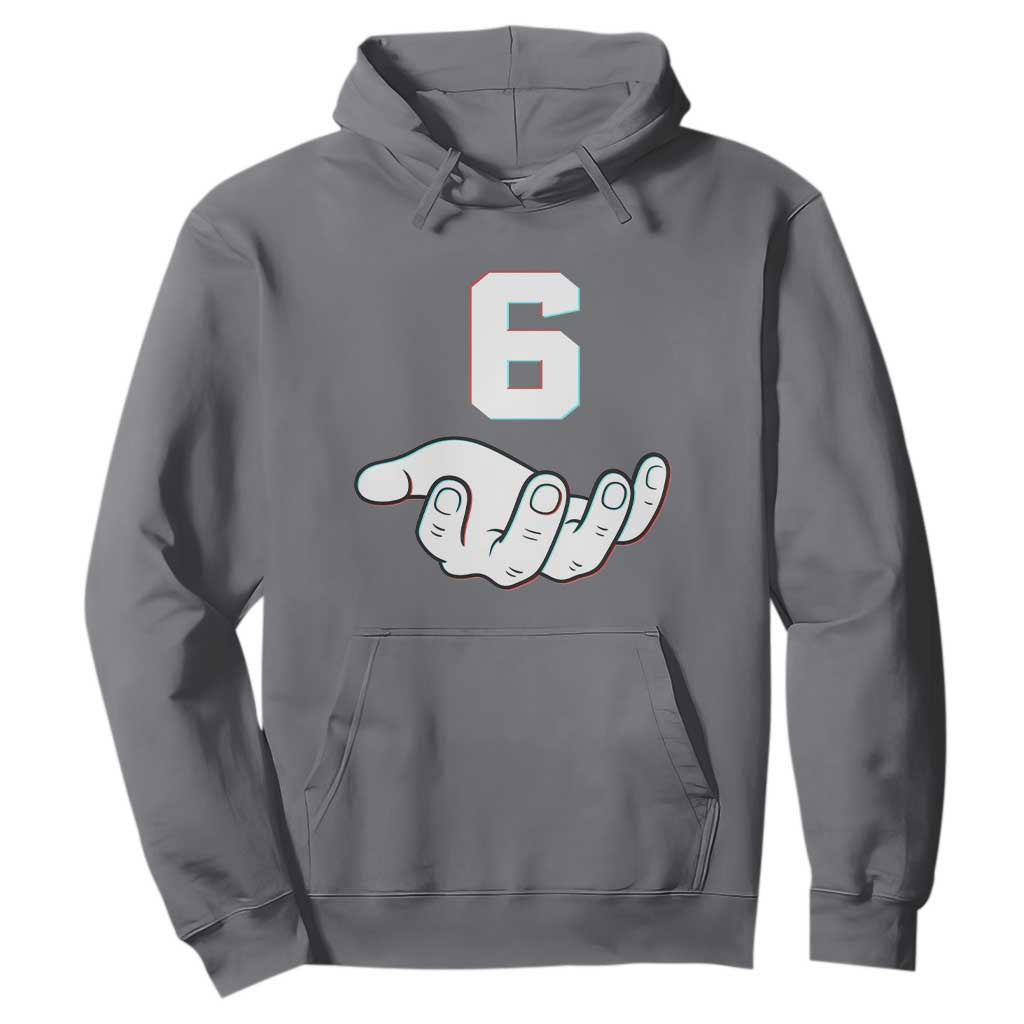Number 6 Hoodie Matching 67 Meme Costume 6th Birthday 6 Years TS10 Charcoal Print Your Wear