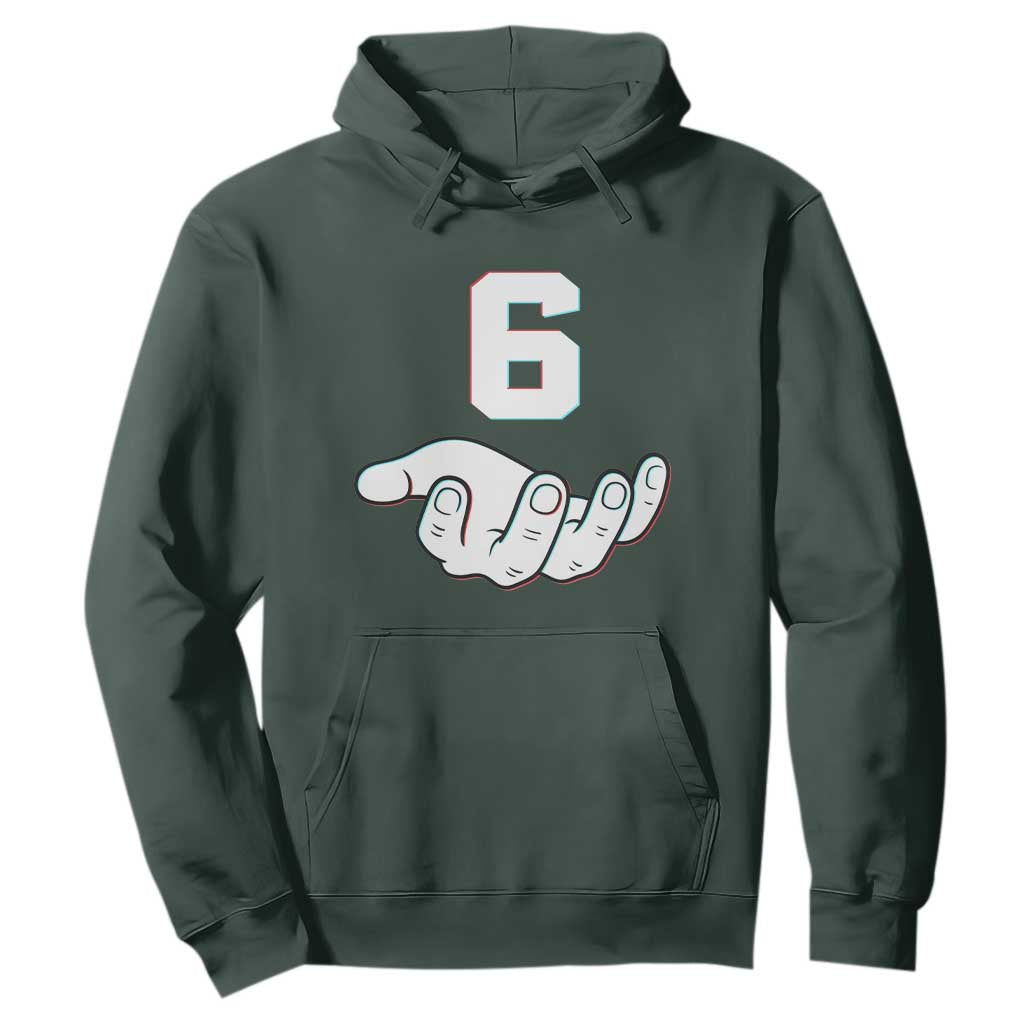 Number 6 Hoodie Matching 67 Meme Costume 6th Birthday 6 Years TS10 Dark Forest Green Print Your Wear