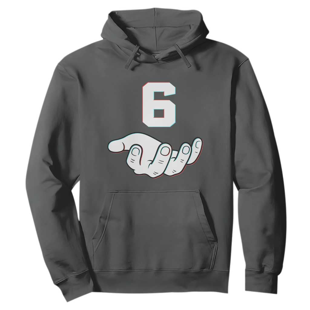 Number 6 Hoodie Matching 67 Meme Costume 6th Birthday 6 Years TS10 Dark Heather Print Your Wear