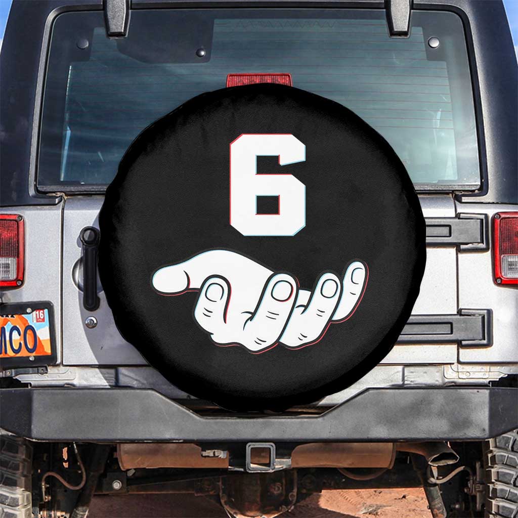 Number 6 Spare Tire Cover Matching 67 Meme Costume 6th Birthday 6 Years TS10 No hole Black Print Your Wear