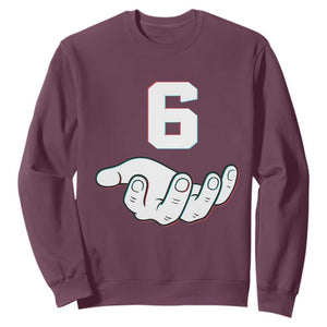 Number 6 Sweatshirt Matching 67 Meme Costume 6th Birthday 6 Years TS10 Maroon Print Your Wear