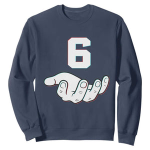Number 6 Sweatshirt Matching 67 Meme Costume 6th Birthday 6 Years TS10 Navy Print Your Wear