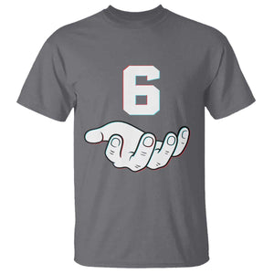 Number 6 T Shirt Matching 67 Meme Costume 6th Birthday 6 Years TS10 Charcoal Print Your Wear