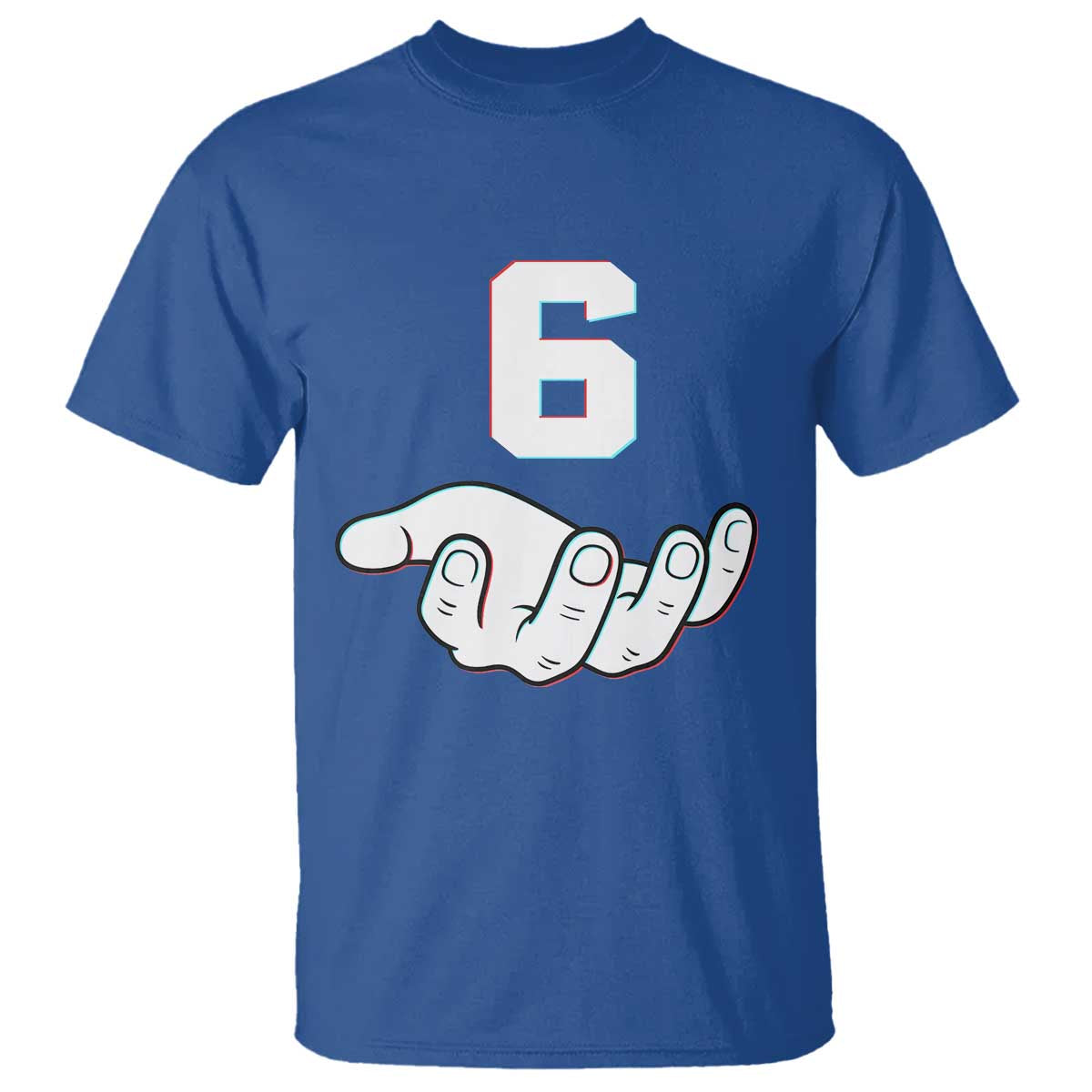 Number 6 T Shirt Matching 67 Meme Costume 6th Birthday 6 Years TS10 Royal Blue Print Your Wear