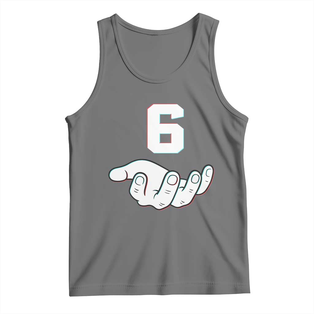 Number 6 Tank Top Matching 67 Meme Costume 6th Birthday 6 Years TS10 Black Heather Print Your Wear