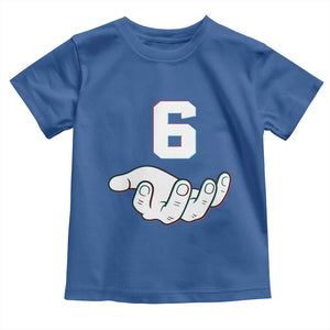Number 6 Toddler T Shirt Matching 67 Meme Costume 6th Birthday 6 Years TS10 Royal Blue Print Your Wear