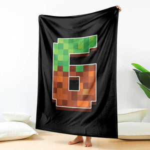 Number 6 Throw Blanket Game Matching 67 Meme Costume 6th Birthday 6 Years TS10 Print Your Wear