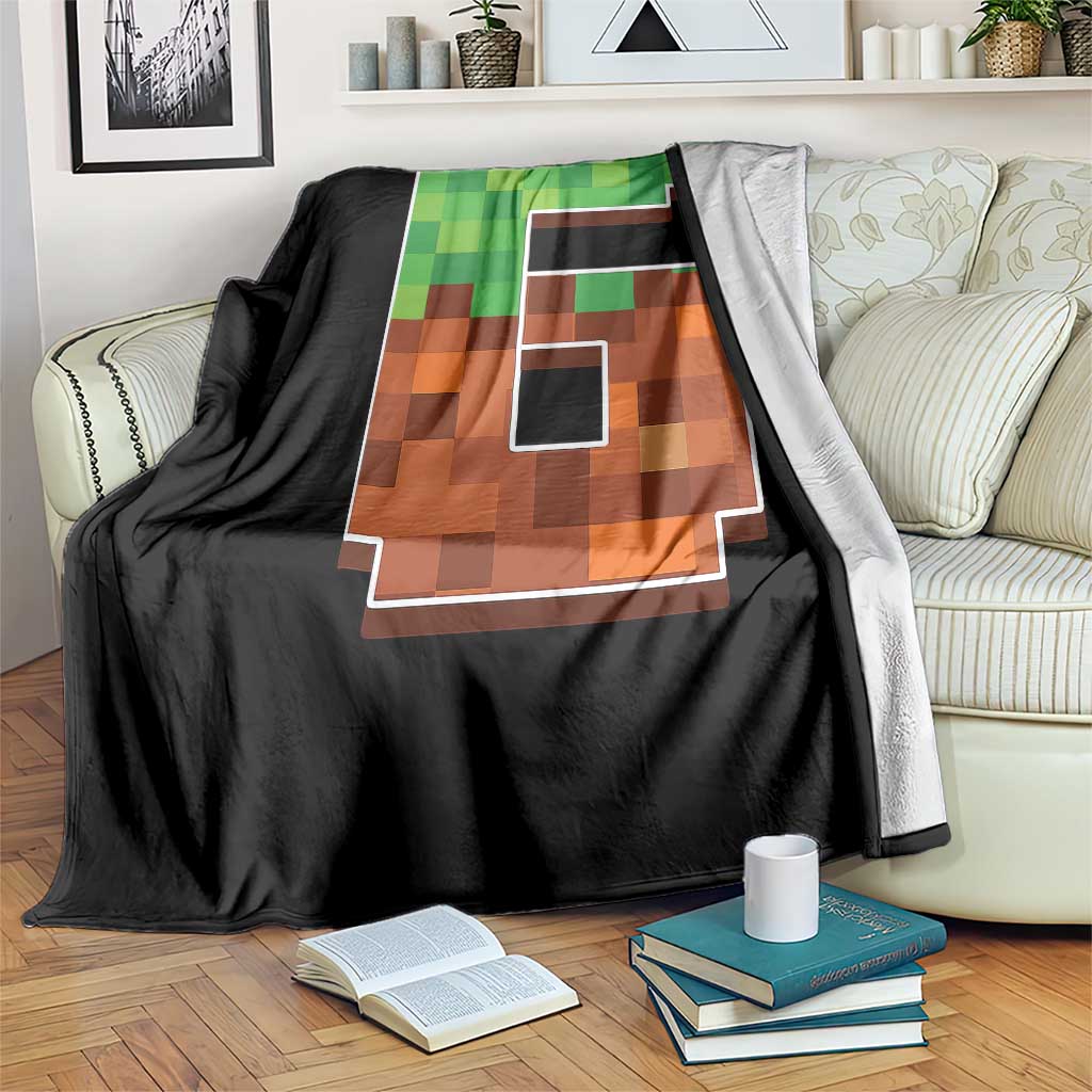 Number 6 Throw Blanket Game Matching 67 Meme Costume 6th Birthday 6 Years TS10 Print Your Wear