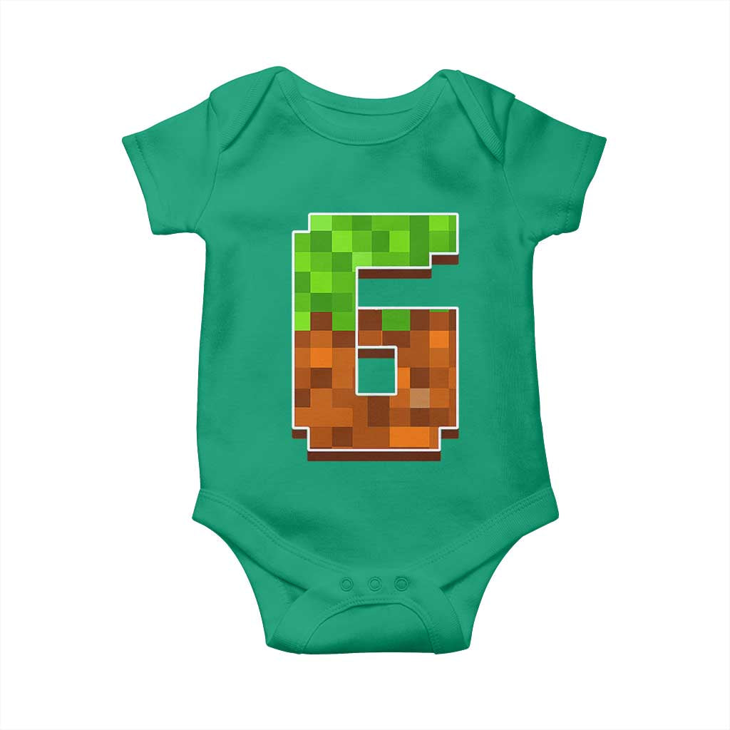 Number 6 Baby Onesie Game Matching 67 Meme Costume 6th Birthday 6 Years TS10 Irish Green Print Your Wear