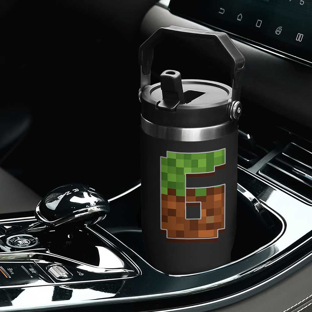 Number 6 Flip Straw Tumbler Game Matching 67 Meme Costume 6th Birthday 6 Years TS10 Print Your Wear