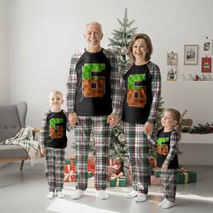 Number 6 Plaid Pajama Set Game Matching 67 Meme Costume 6th Birthday 6 Years TS10 Christmas Plaid Print Your Wear