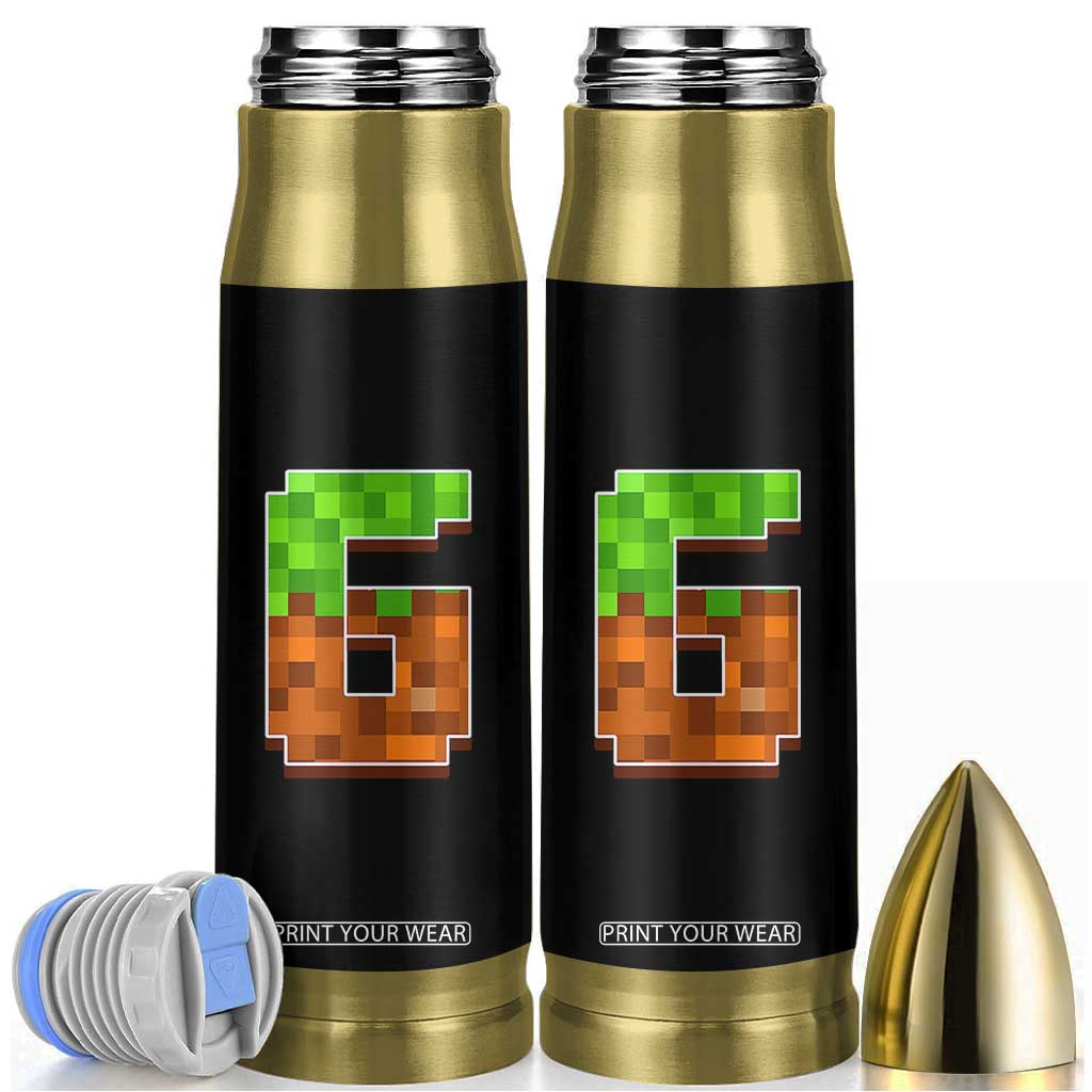 Number 6 Bullet Tumbler Game Matching 67 Meme Costume 6th Birthday 6 Years TS10 Black Print Your Wear