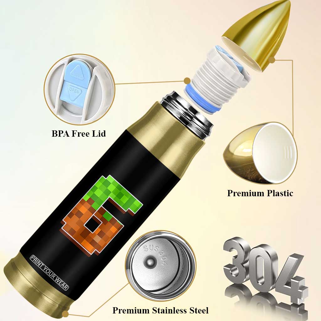 Number 6 Bullet Tumbler Game Matching 67 Meme Costume 6th Birthday 6 Years TS10 Print Your Wear