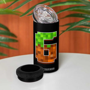 Number 6 4 in 1 Can Cooler Tumbler Game Matching 67 Meme Costume 6th Birthday 6 Years TS10 Print Your Wear