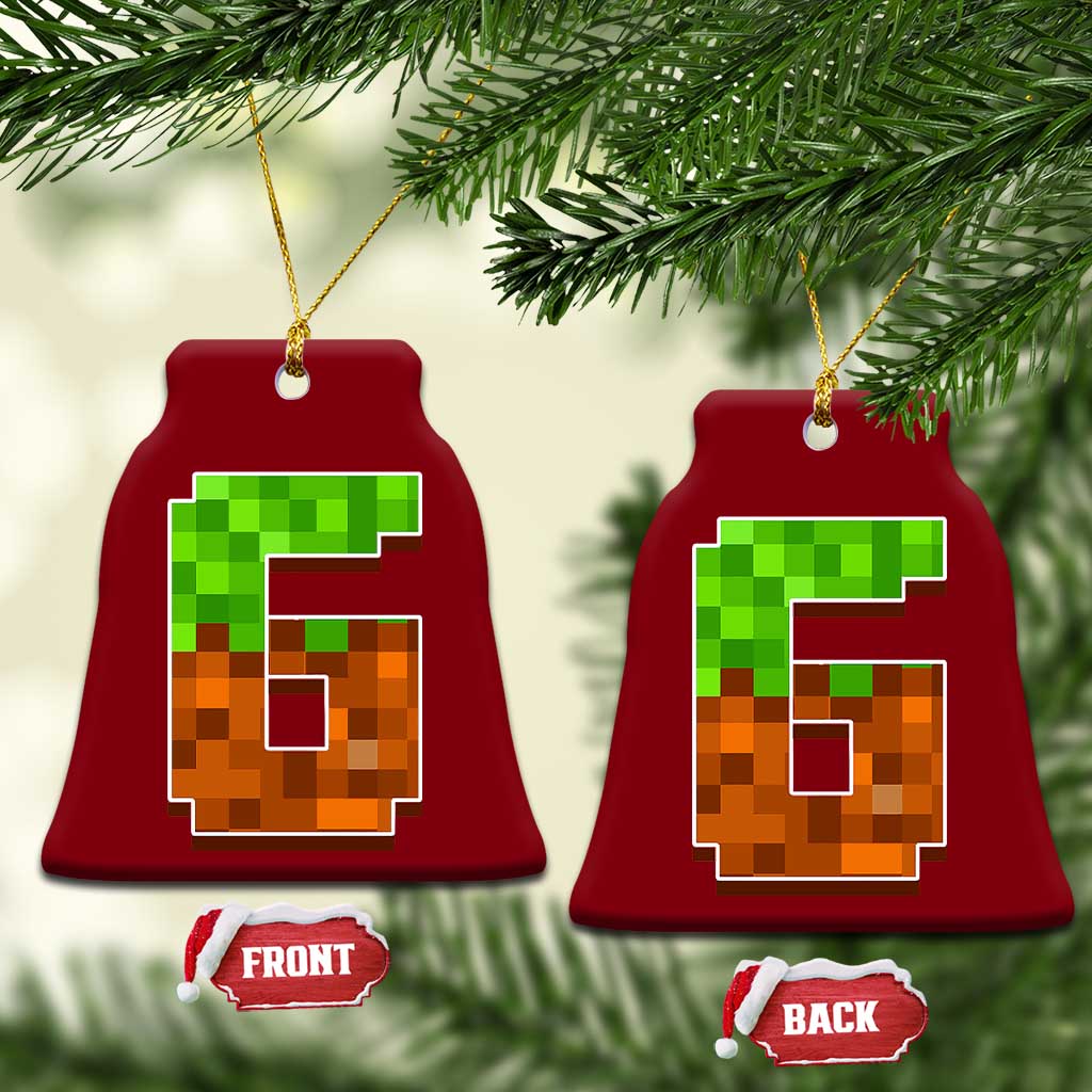 Number 6 Ceramic Ornament Game Matching 67 Meme Costume 6th Birthday 6 Years TS10 Print Your Wear