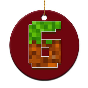 Number 6 Ceramic Ornament Game Matching 67 Meme Costume 6th Birthday 6 Years TS10 1pc Red Print Your Wear