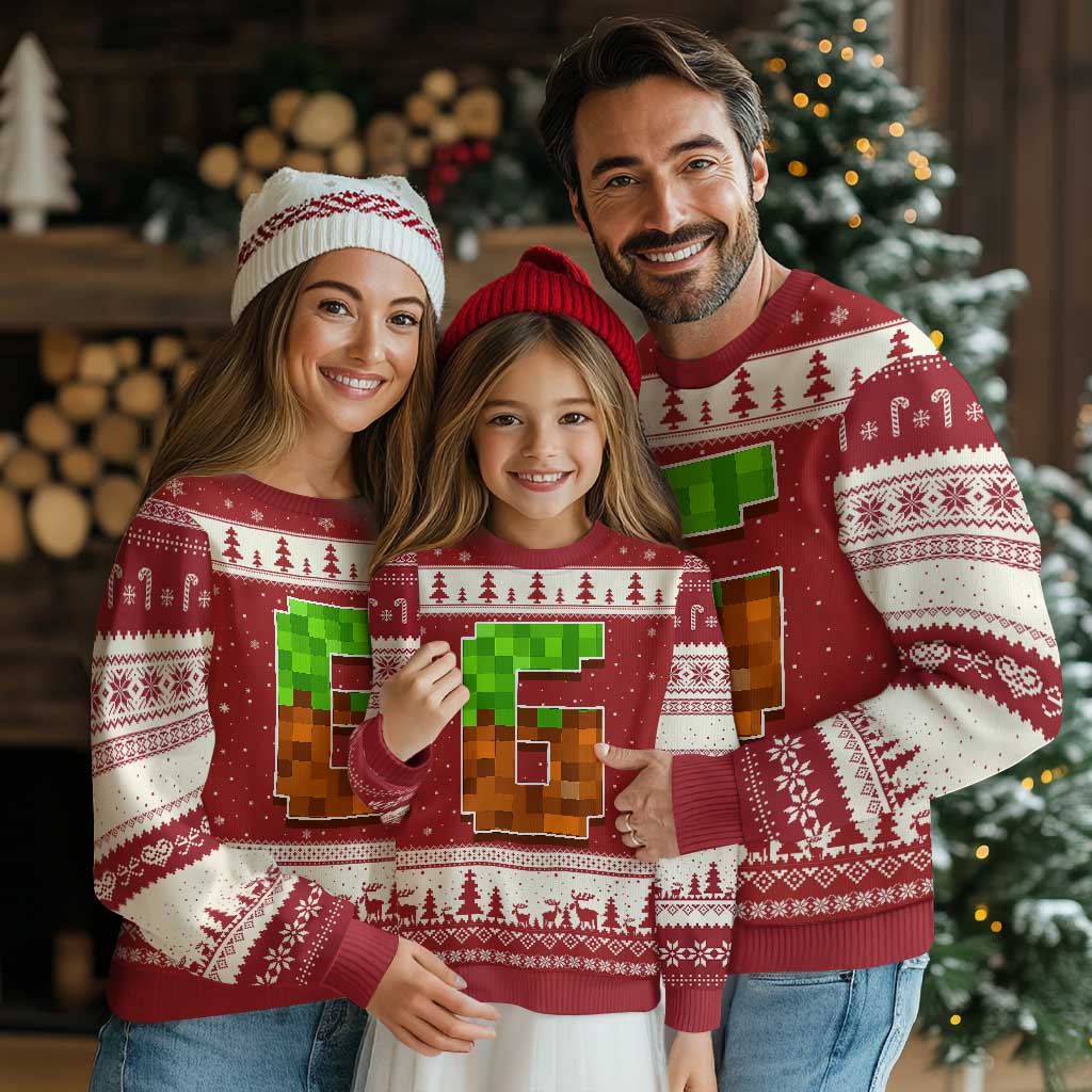 Number 6 Ugly Christmas Sweater Game Matching 67 Meme Costume 6th Birthday 6 Years TS10 Red Beige Print Your Wear