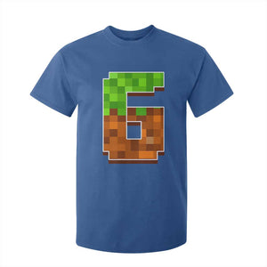 Number 6 T Shirt For Kid Game Matching 67 Meme Costume 6th Birthday 6 Years TS10 Royal Blue Print Your Wear