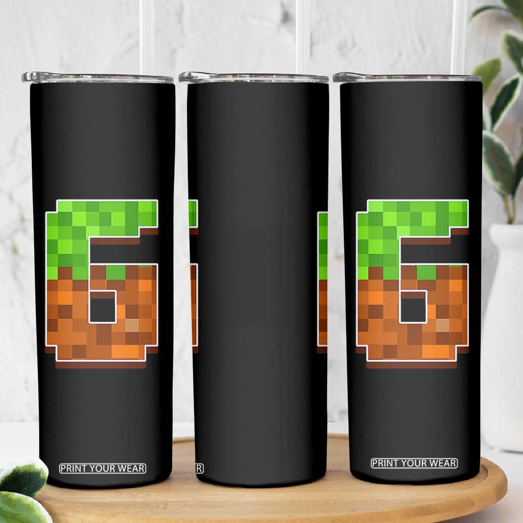 Number 6 Skinny Tumbler Game Matching 67 Meme Costume 6th Birthday 6 Years TS10 Print Your Wear