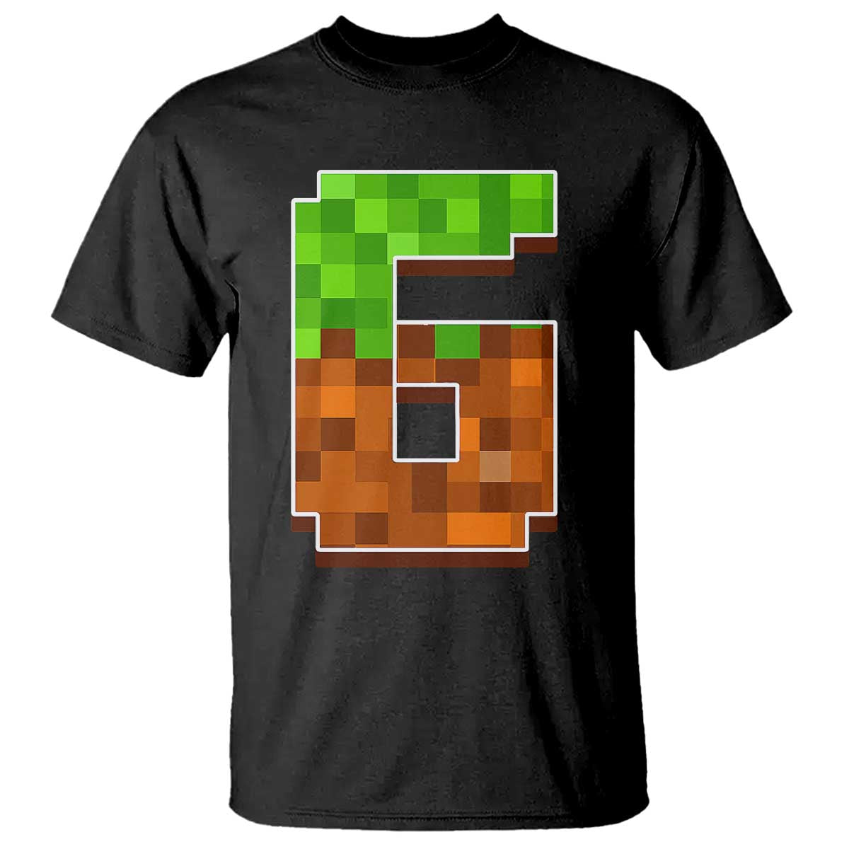 Number 6 T Shirt Game Matching 67 Meme Costume 6th Birthday 6 Years TS10 Black Print Your Wear