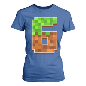 Number 6 T Shirt For Women Game Matching 67 Meme Costume 6th Birthday 6 Years TS10 Royal Blue Print Your Wear