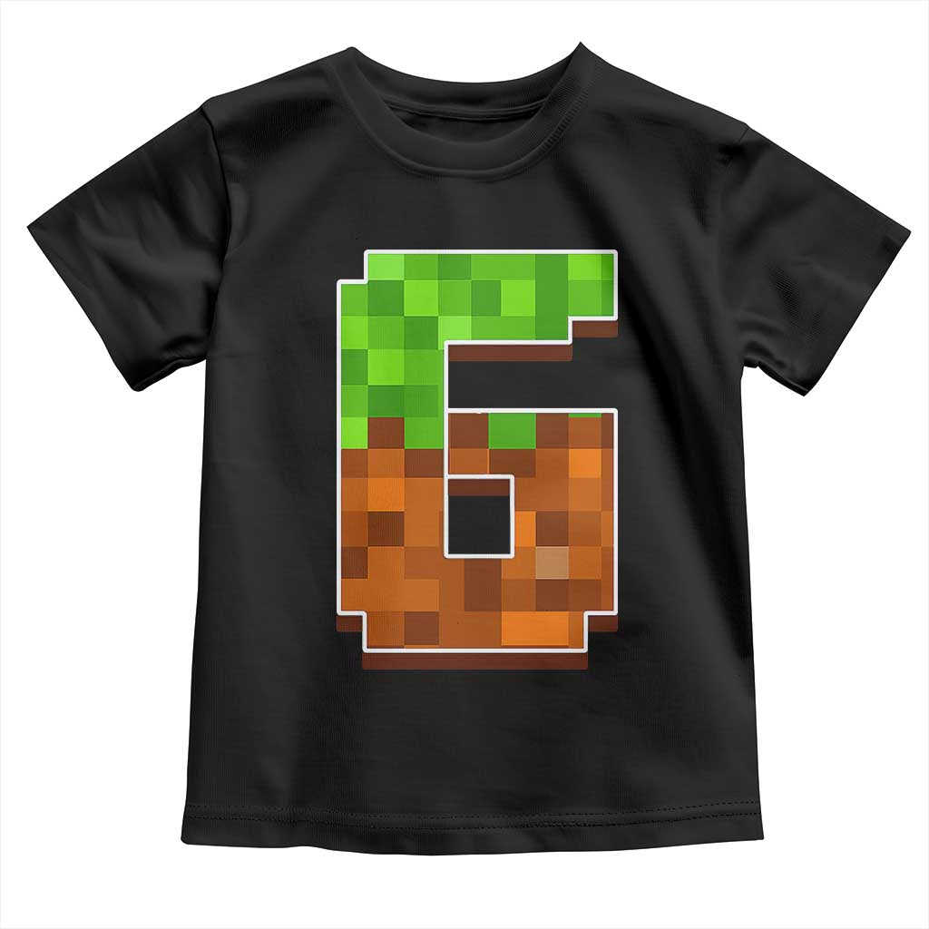 Number 6 Toddler T Shirt Game Matching 67 Meme Costume 6th Birthday 6 Years TS10 Black Print Your Wear