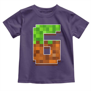 Number 6 Toddler T Shirt Game Matching 67 Meme Costume 6th Birthday 6 Years TS10 Purple Print Your Wear