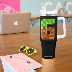 Number 6 Tumbler With Handle Game Matching 67 Meme Costume 6th Birthday 6 Years TS10 Print Your Wear
