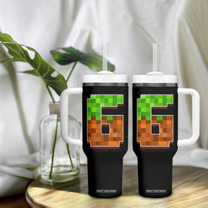 Number 6 Tumbler With Handle Game Matching 67 Meme Costume 6th Birthday 6 Years TS10 Print Your Wear