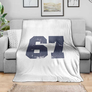 Number 67 Throw Blanket Numbered Uniform Sports Jersey Team 67th Birthday TS10 Print Your Wear
