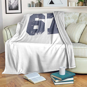 Number 67 Throw Blanket Numbered Uniform Sports Jersey Team 67th Birthday TS10 Print Your Wear