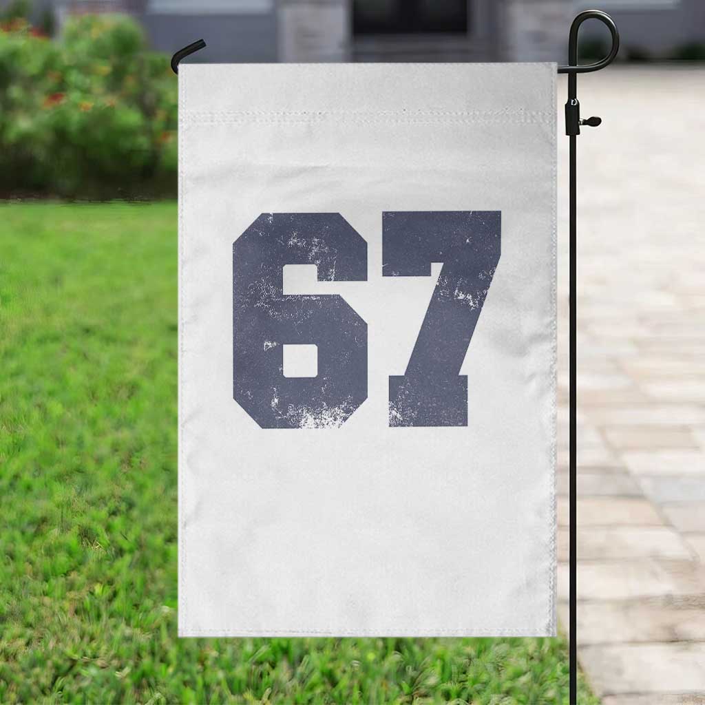 Number 67 Garden Flag Numbered Uniform Sports Jersey Team 67th Birthday TS10 Print Your Wear