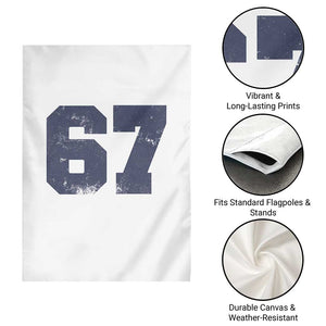Number 67 Garden Flag Numbered Uniform Sports Jersey Team 67th Birthday TS10 Print Your Wear