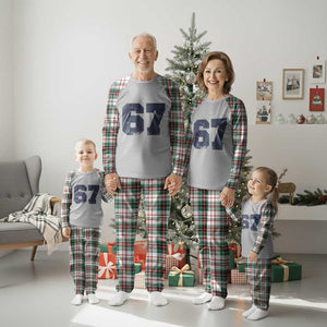 Number 67 Plaid Pajama Set Numbered Uniform Sports Jersey Team 67th Birthday TS10 Christmas Plaid Print Your Wear